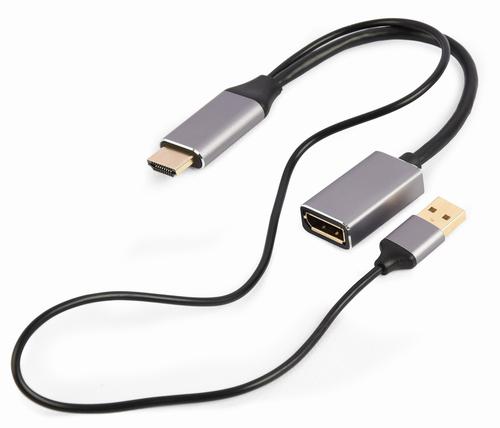 Gembird A-HDMIM-DPF-02 video cable adapter 0.1 m HDMI Type A (Standard) DisplayPort Black