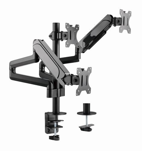 Gembird MA-DA3-01 skærmbeslag og -stativer 68,6 cm (27") Skrivebord Sort