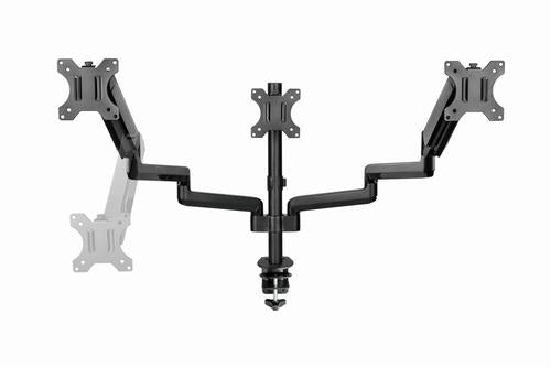 Gembird MA-DA3-01 skærmbeslag og -stativer 68,6 cm (27") Skrivebord Sort