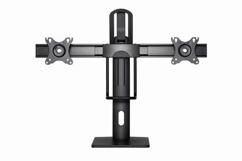 Gembird MS-D2-01 monitor mount / stand 68.6 cm (27") Desk Black