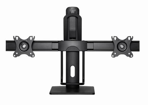 Gembird MS-D2-01 monitor mount / stand 68.6 cm (27") Desk Black