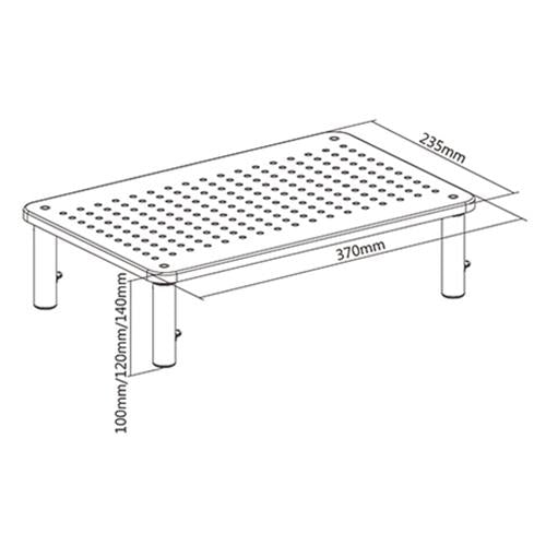 Gembird MS-TABLE-01 monitor mount / stand Desk Black