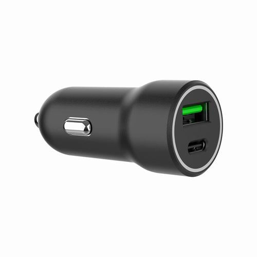 Gembird TA-UC-A2PDQC20-CAR-01 mobile device charger Universal Black Cigar lighter Fast charging Auto
