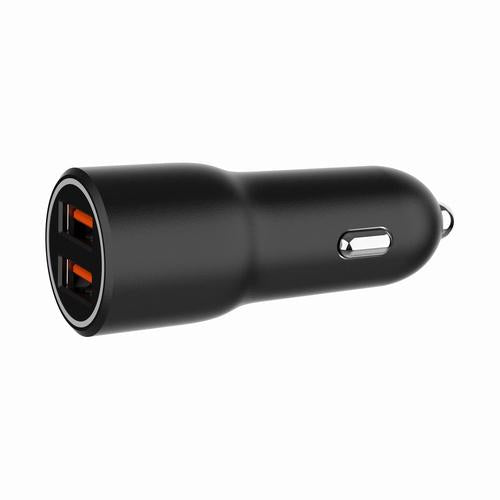 Gembird TA-UC-A2QC36-CAR-01 mobile device charger Mobile phone, Smartphone Black Cigar lighter Fast charging Auto