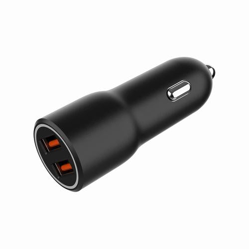 Gembird TA-UC-A2QC36-CAR-01 mobile device charger Mobile phone, Smartphone Black Cigar lighter Fast charging Auto