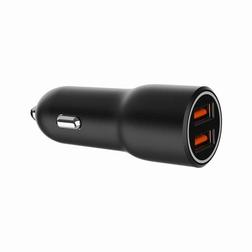 Gembird TA-UC-A2QC36-CAR-01 mobile device charger Mobile phone, Smartphone Black Cigar lighter Fast charging Auto