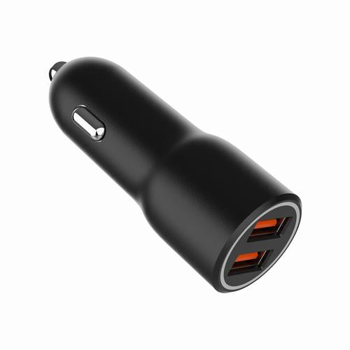 Gembird TA-UC-A2QC36-CAR-01 mobile device charger Mobile phone, Smartphone Black Cigar lighter Fast charging Auto