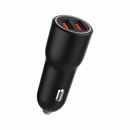 Gembird TA-UC-A2QC36-CAR-01 mobile device charger Mobile phone, Smartphone Black Cigar lighter Fast charging Auto