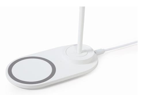 Gembird TA-WPC10-LED-01-W mobile device charger Smartphone White DC Wireless charging Indoor