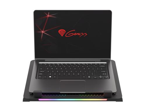 GENESIS Oxid 450 laptop cooling pad 39.6 cm (15.6") 2400 RPM Black