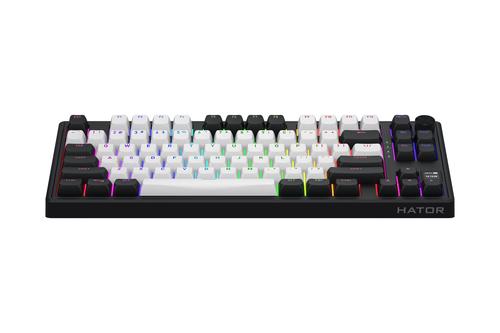HATOR Skyfall 80 MAG ULTIMA 8K wireless tastatur Spil USB + RF Wireless + Bluetooth QWERTY US engelsk Sort, Hvid