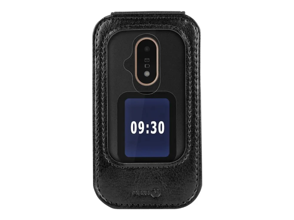Doro Case - Bagsidecover til mobiltelefon - sort - for DORO 6040, 6041, 6060, 7030, 7031