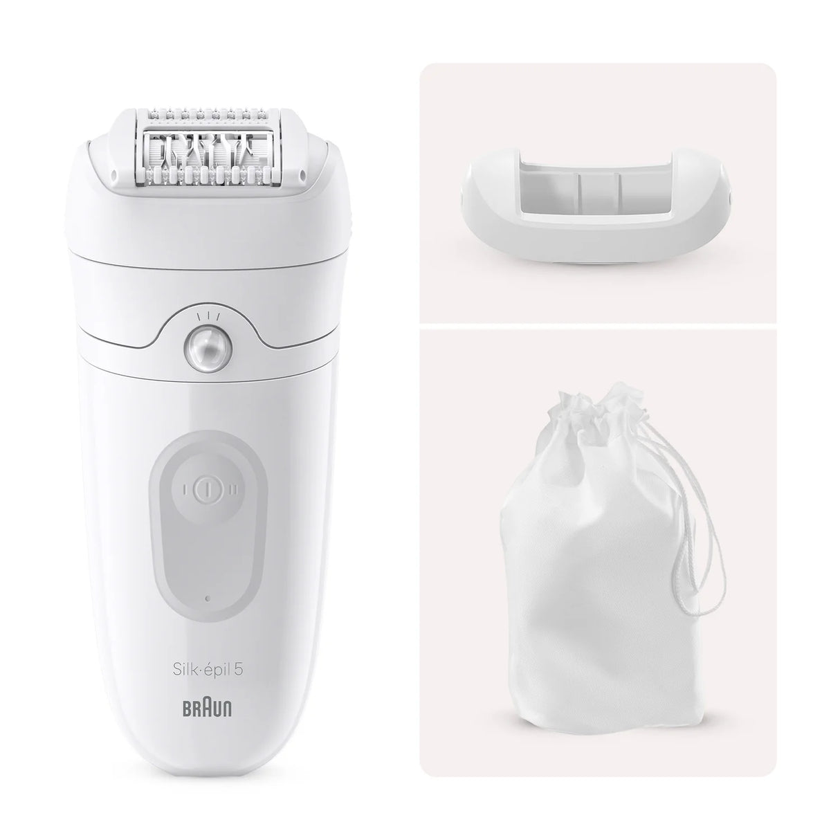 Braun Silk-épil 5 SE5-011 Hårfjernelses-system Hvid