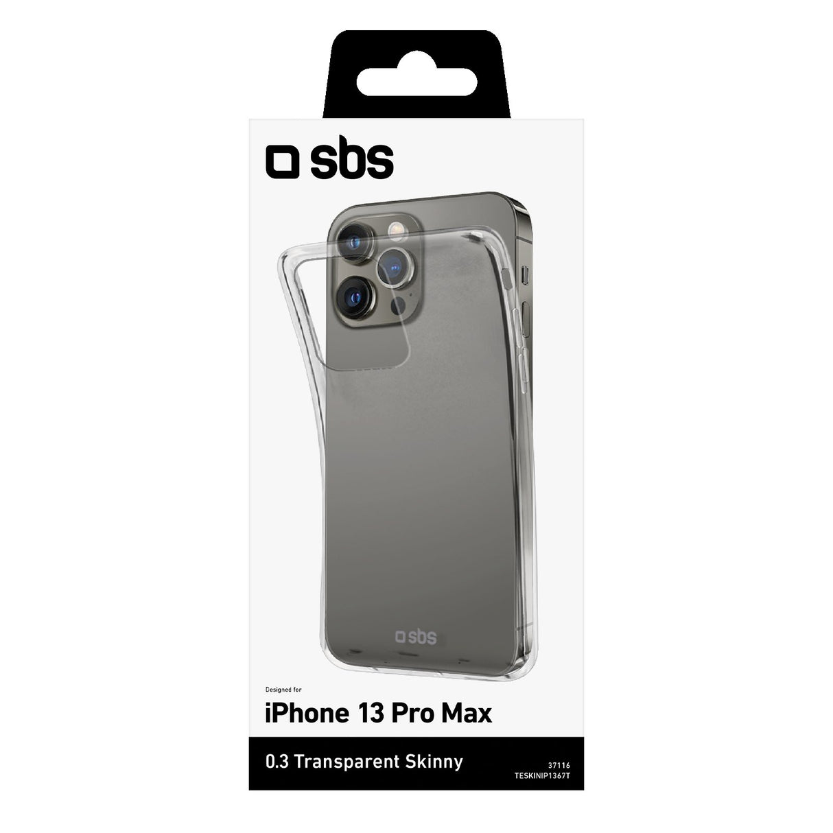 SBS Skinny cover til iPhone 13 Pro Max®. Gennemsigtig
