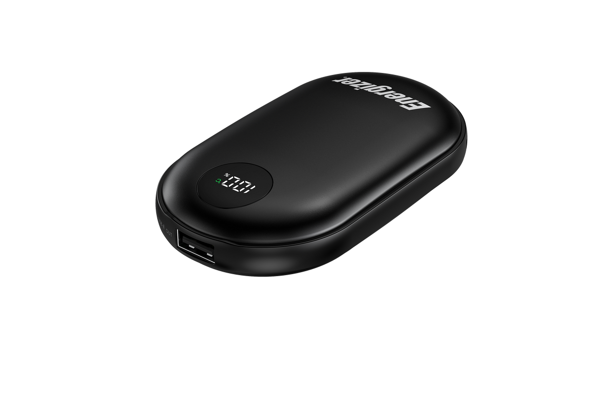 Energizer 2-i-1 håndvarmer og powerbank. Sort