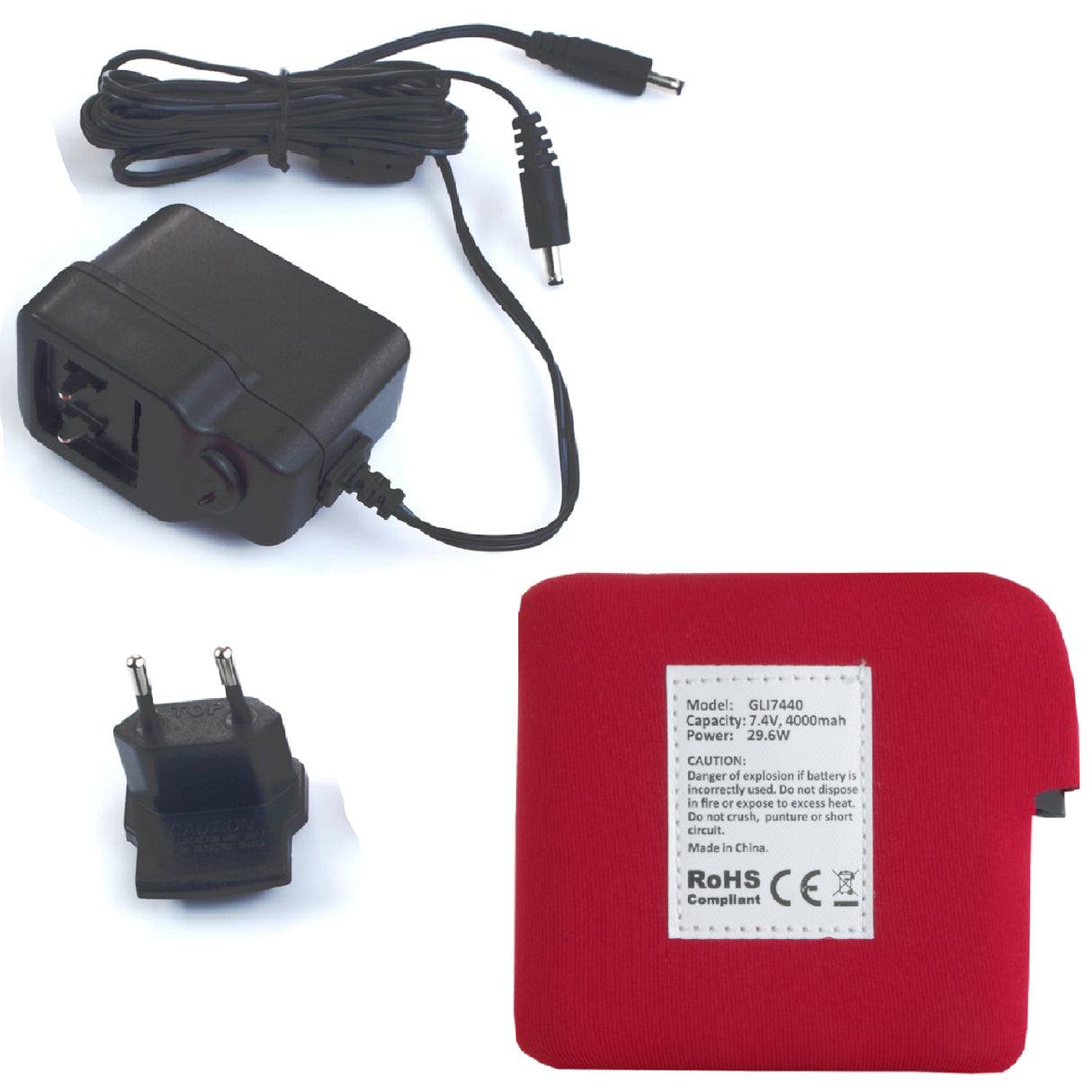 Glovii opvarmet fleecevest L. Sort