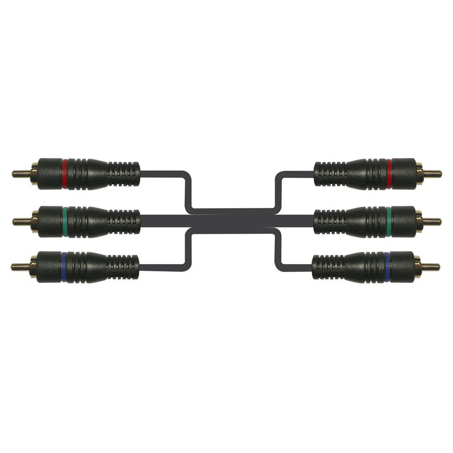 Connectech Component Video kabel. 2m. Sort