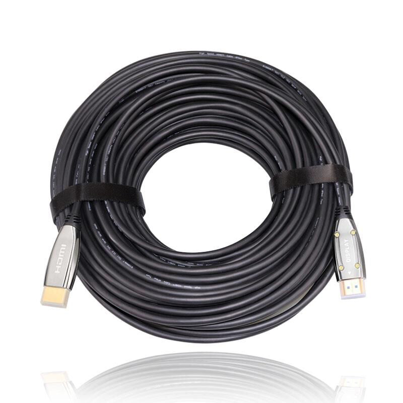 Sinox SHD HDMI™ Optisk kabel 4K60Hz+E. 90m. Sort