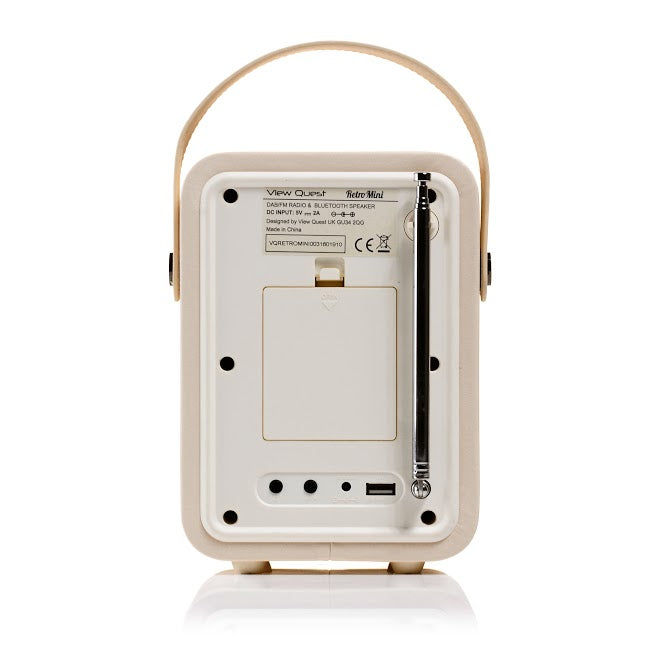 VQ Retro Mini radio. Cream