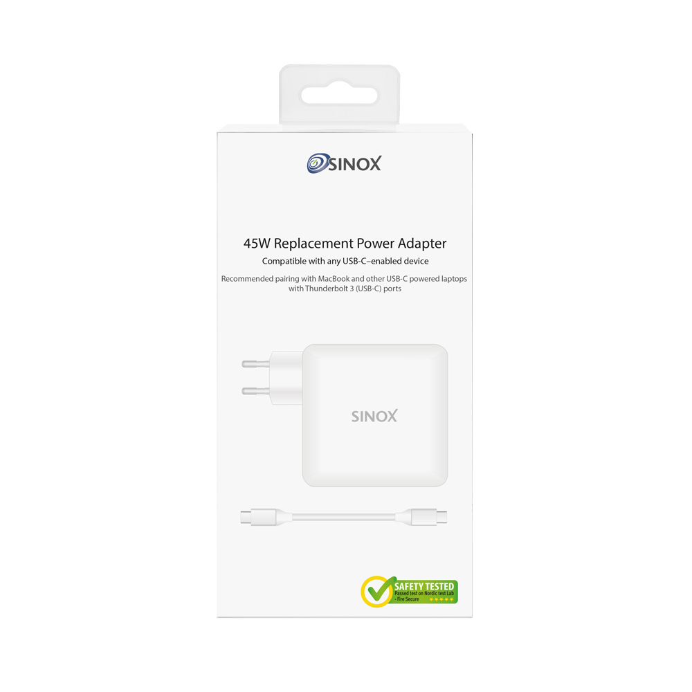 Sinox Macbook™ USB C 45W erstatningslader