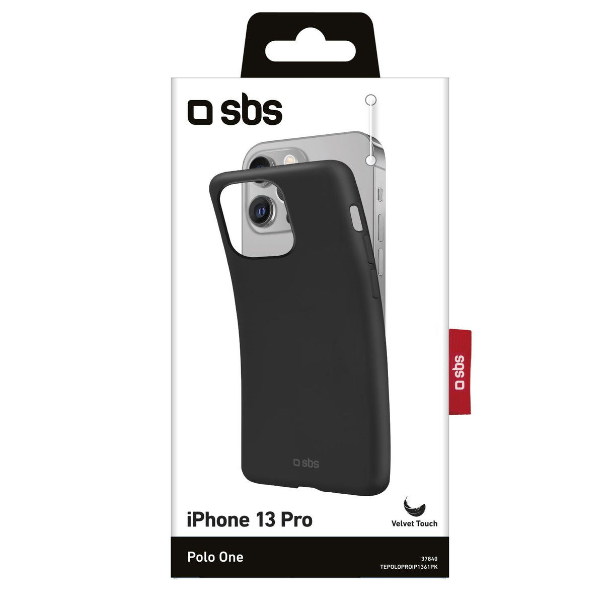 SBS Polo One cover til iPhone 13 Pro®. Sort