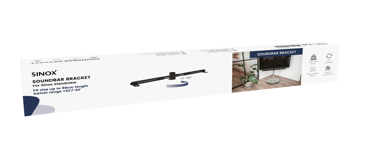 Sinox Soundbarbeslag til Sinox StandView. Sort