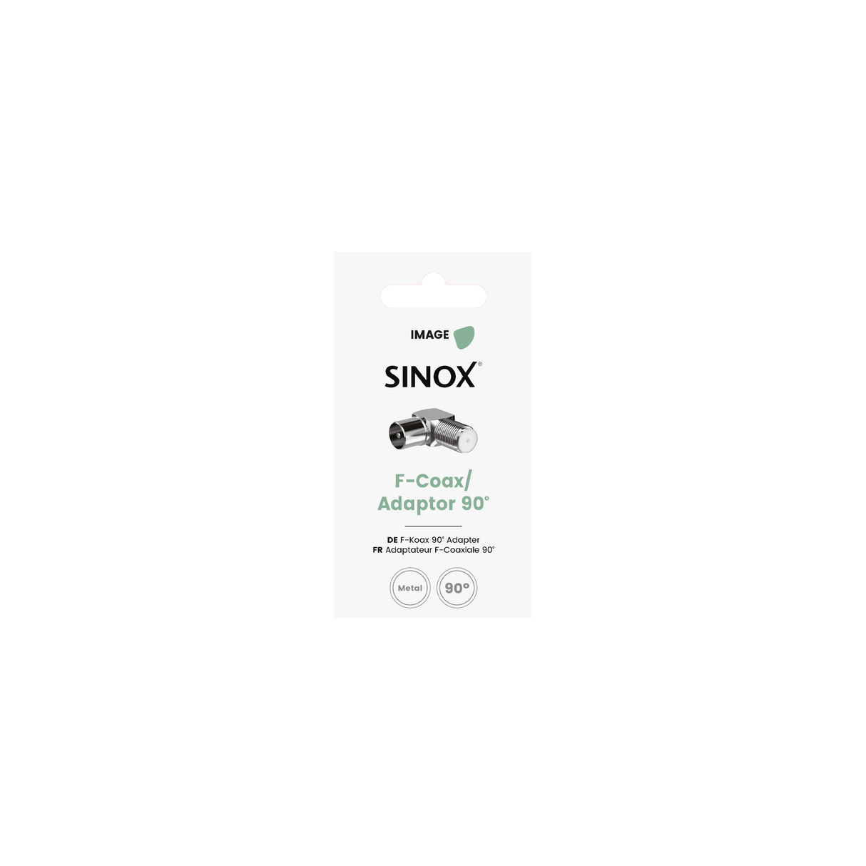 Sinox han vinklet F-stik