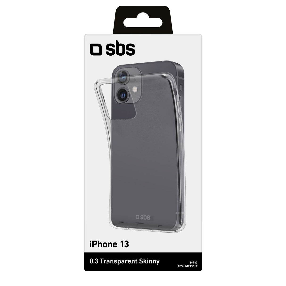SBS Skinny cover til iPhone 14 / 13®. Gennemsigtig
