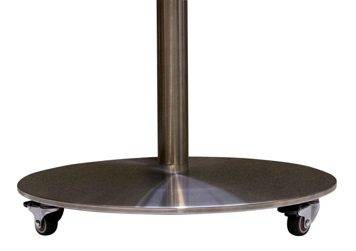 Sinox StandView TV gulvstand med hjul og drejbar top. 26"-65". Alu finish