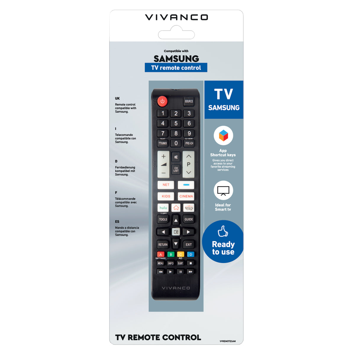 Vivanco Samsung TV-fjernbetjening