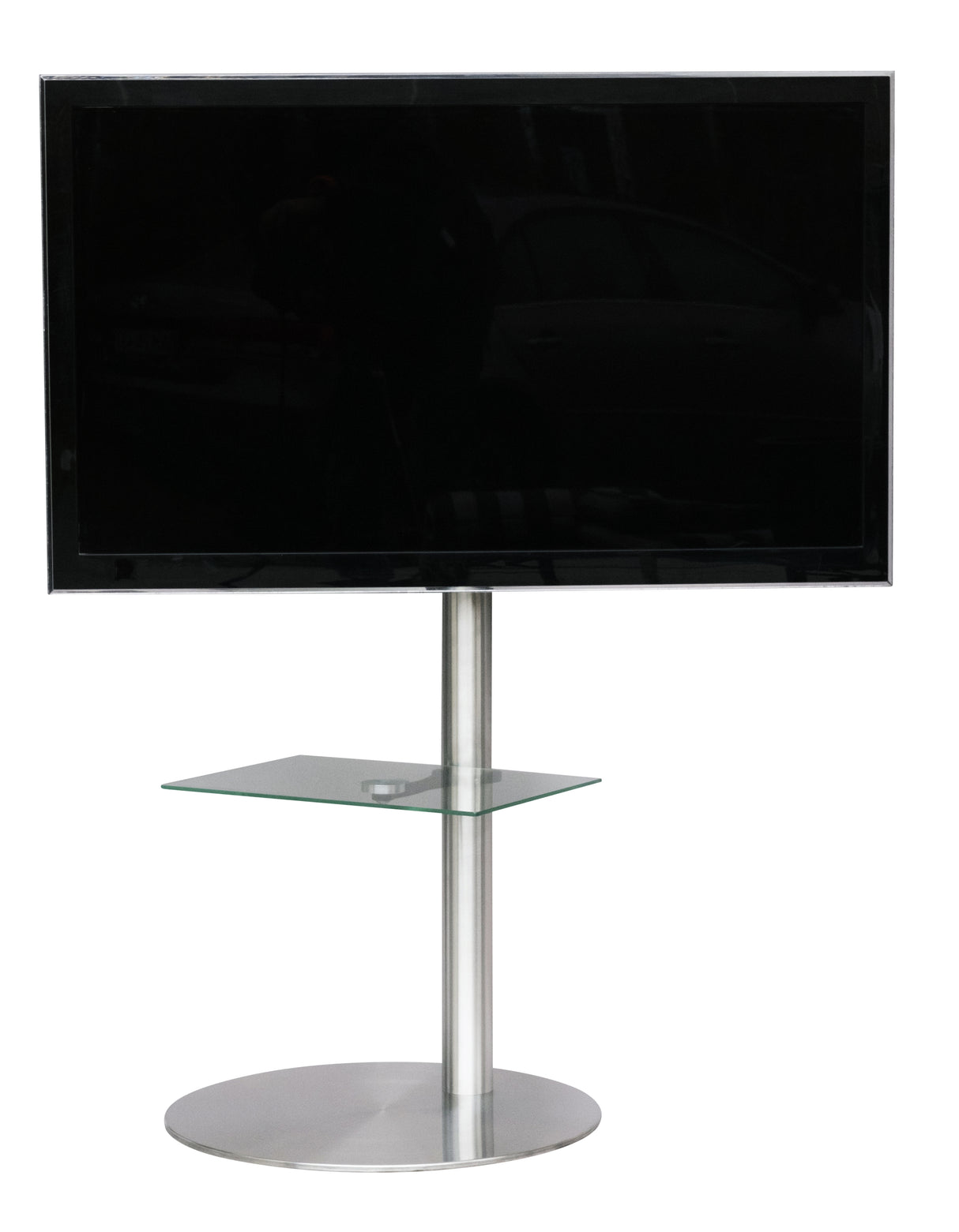 Sinox StandView TV gulvstand med drejbar top. 26"-65". Alu finish