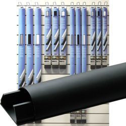 Cavus kabelskinne aluminium. Sort