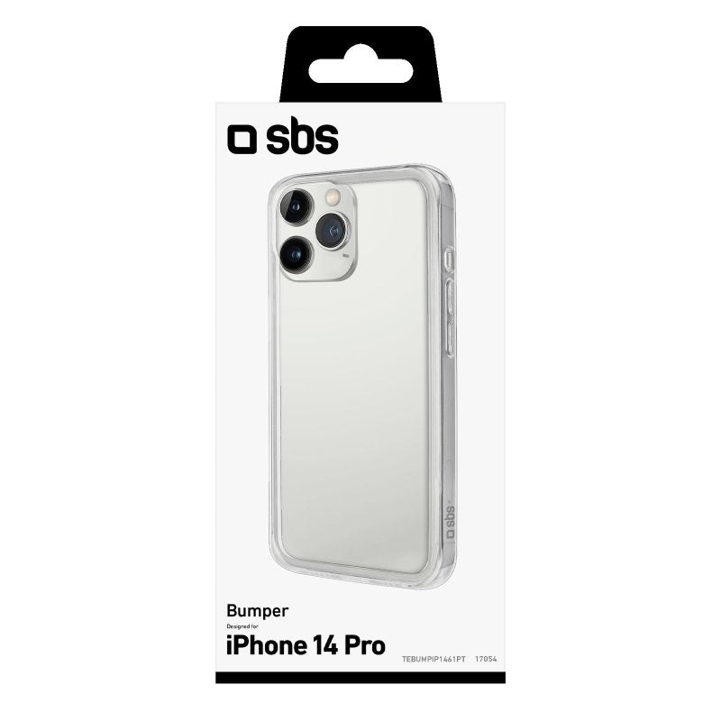 SBS Bumper cover til iPhone 14 Pro®. Gennemsigtigt