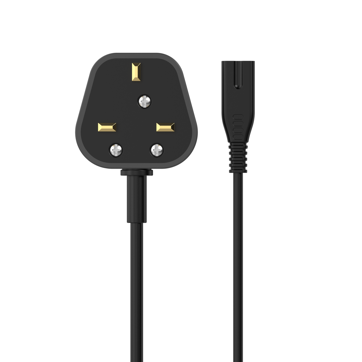 Sinox 8-tals strømkabel med UK stik. 1,5m. Sort