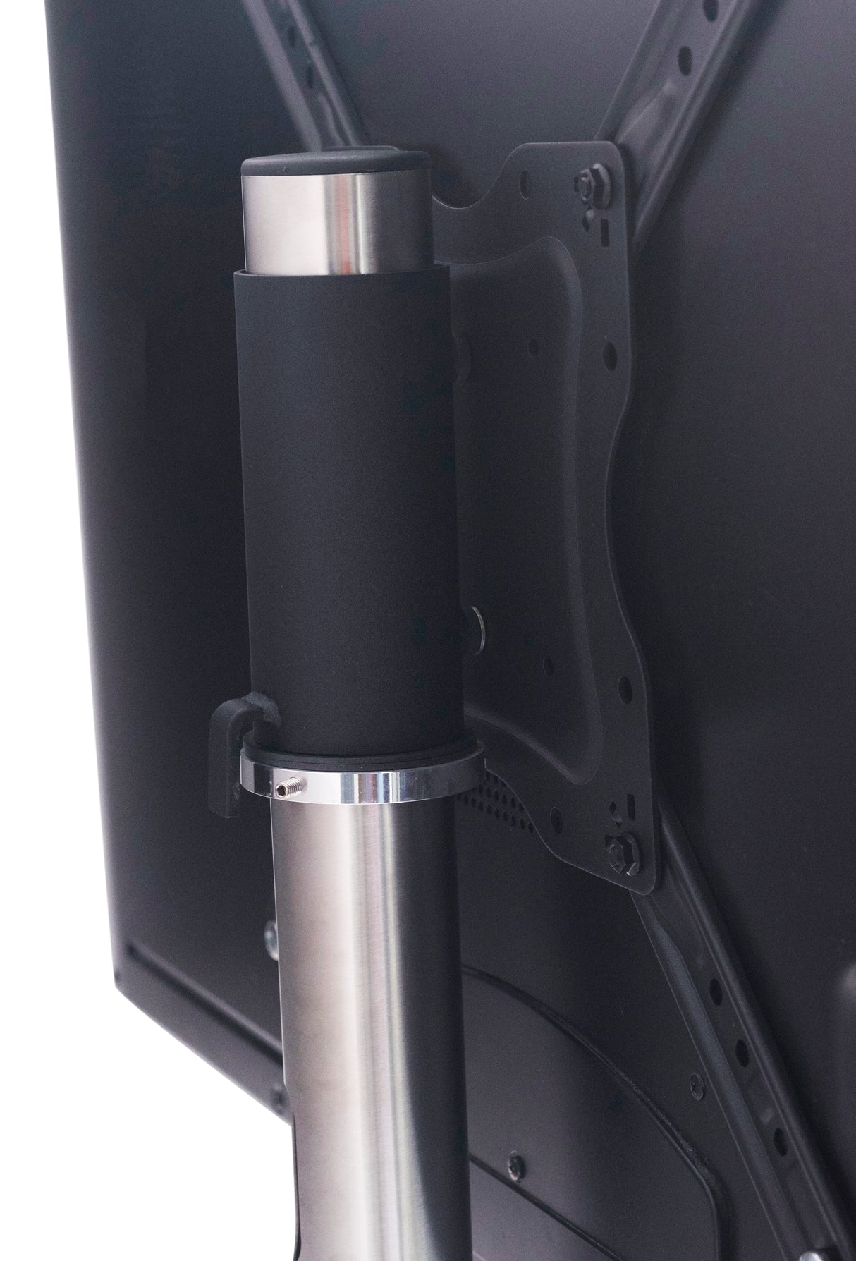 Sinox StandView TV gulvstand med hjul og drejbar top. 26"-65". Alu finish