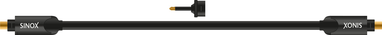 Sinox SHD optisk digitalt kabel. 1,5m. Sort