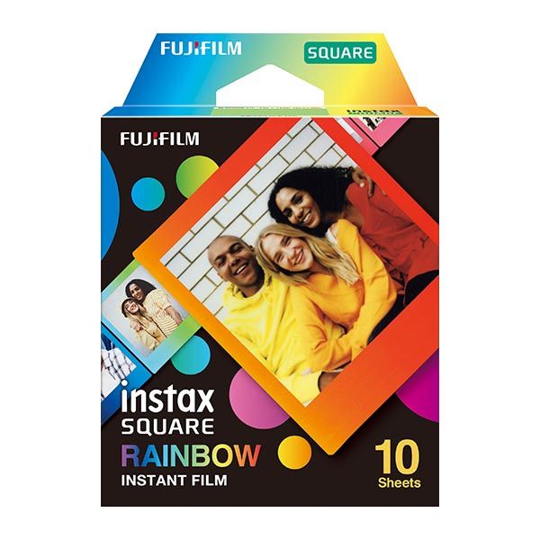 INSTAX Square Film. 10 billeder. Regnbue