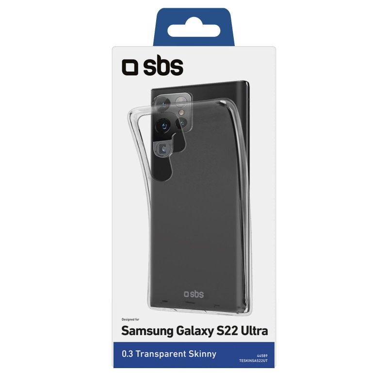 SBS Skinny cover til Samsung Galaxy S22 Ultra®. Gennemsigtig