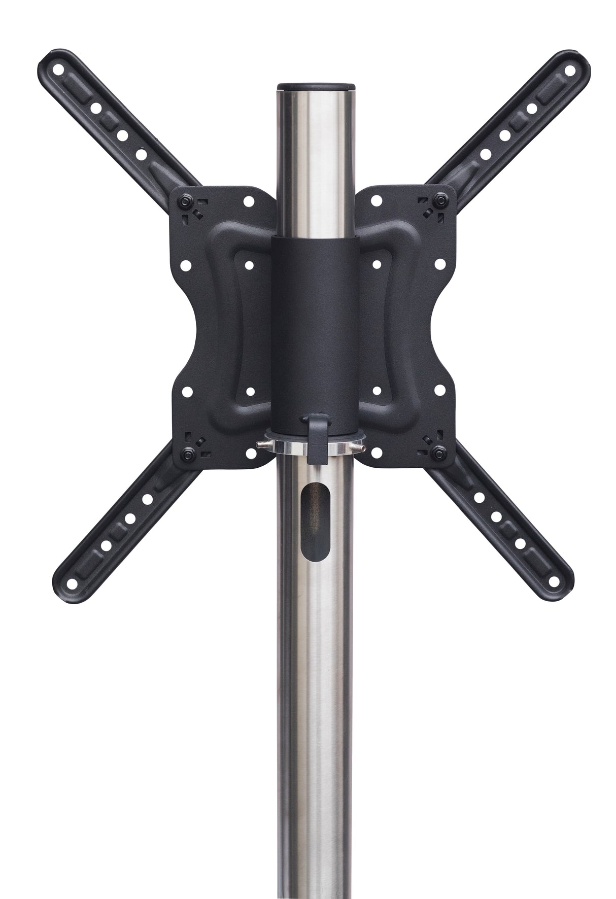 Sinox StandView TV gulvstand med hjul og drejbar top. 26"-65". Alu finish