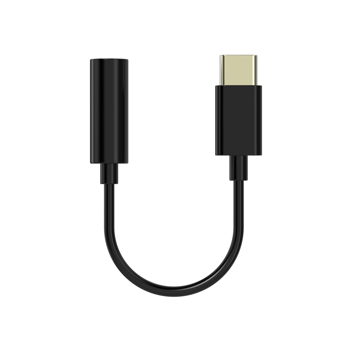 Sinox PRO USB C™ til mini jack adapter. 0,15m. Sort