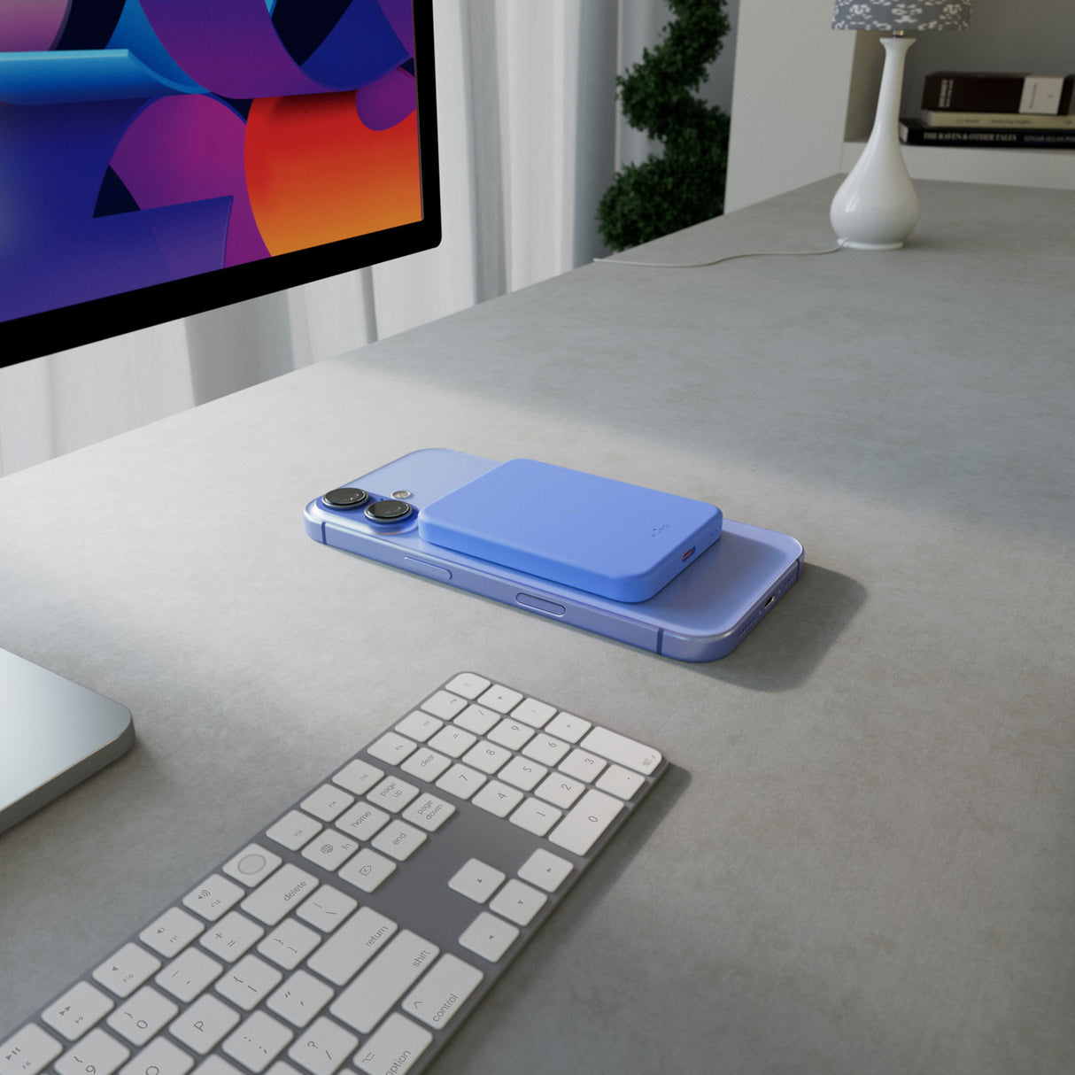 PURO Power Bank Wireless "Mini Power Mag" 4200 mAh til iPhone