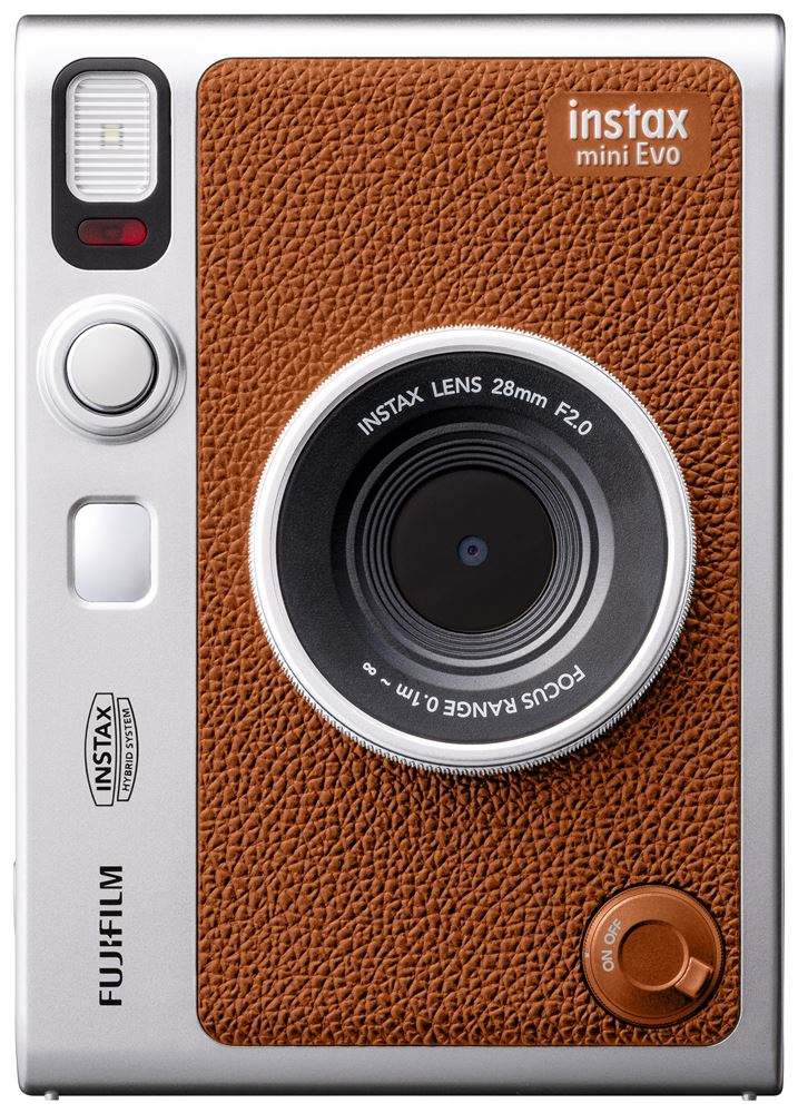Instax Mini Evo kamera. Brun