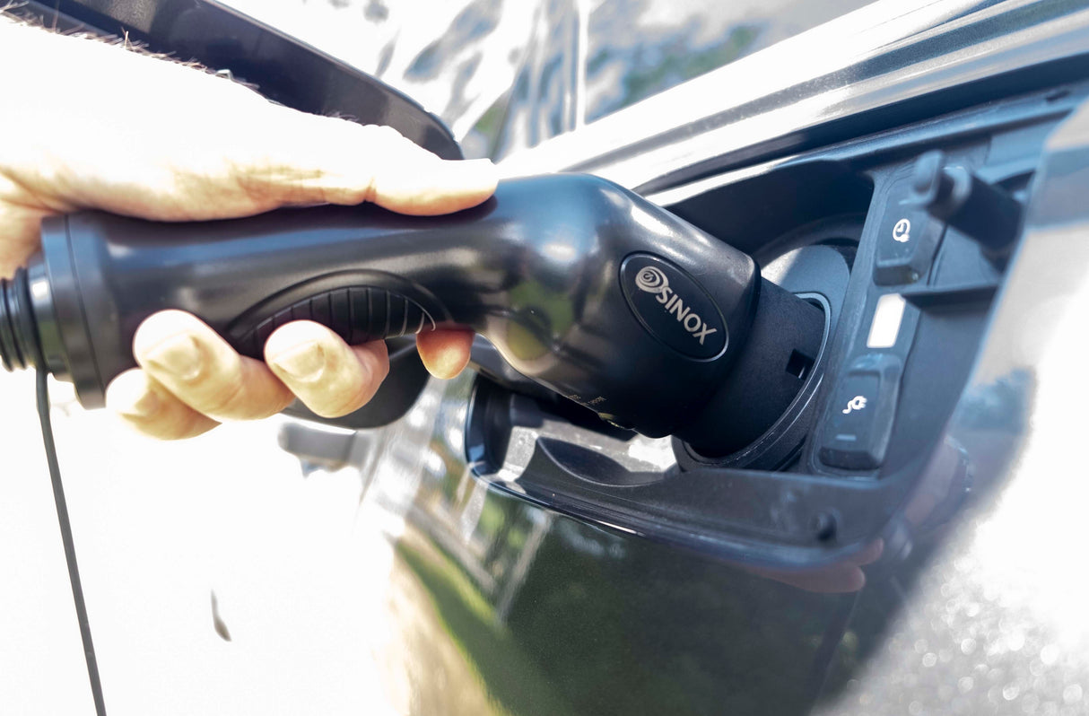 Sinox EV ladekabel mode 3. 16A 3 faser. 5m. Sort