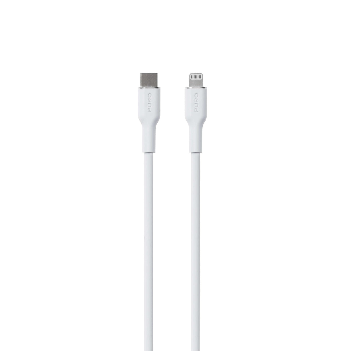 PURO SOFT-kabel til strøm- og datasynkronisering fra USB-C til Lightning 1,5 m