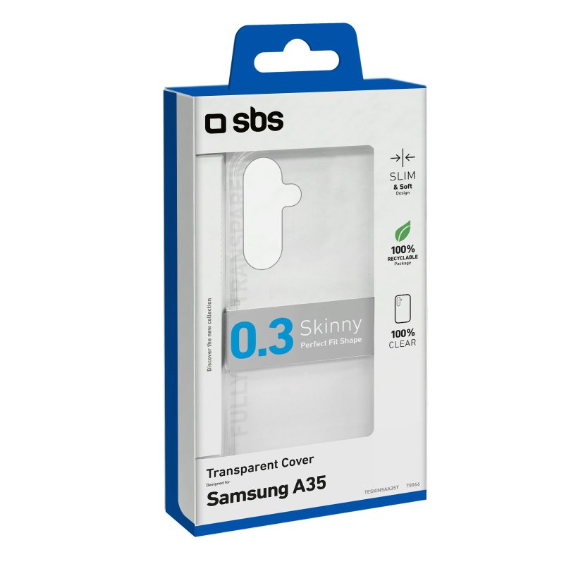 SBS Skinny cover til Samsung Galaxy A35. Gennemsigtig