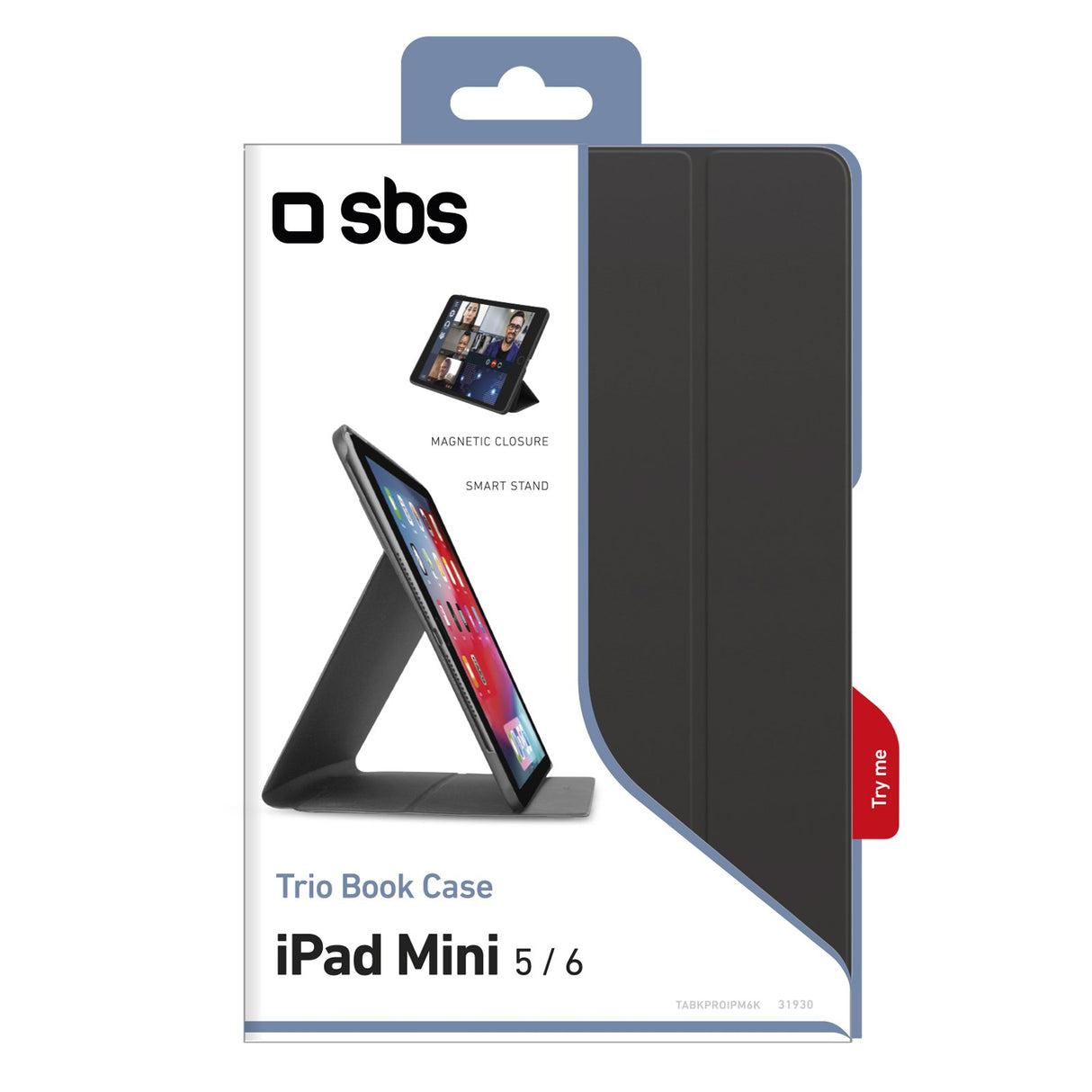 SBS Book Case Pro til iPad Mini 6 / Mini 5®. Sort