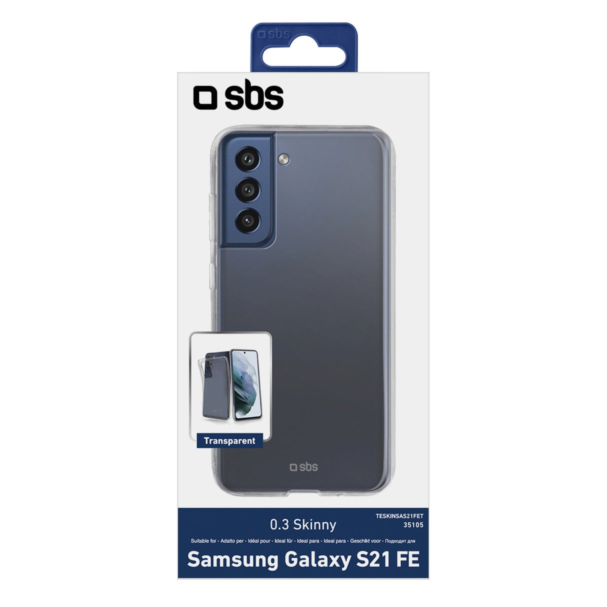 SBS Skinny cover til Samsung Galaxy S21 FE®. Gennemsigtig