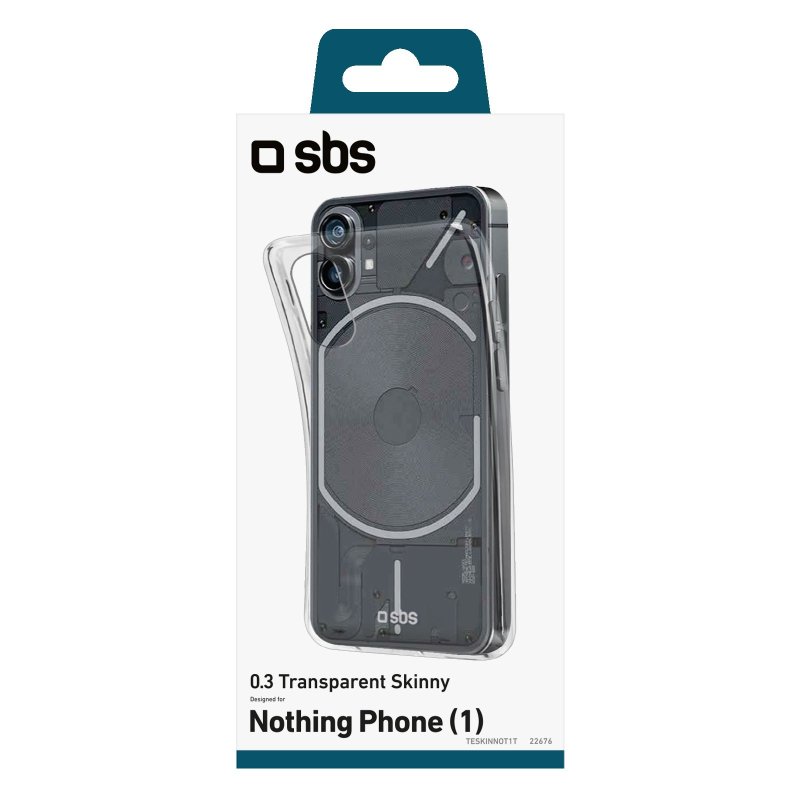 SBS Skinny cover til Nothing Phone (1)®. Gennemsigtig