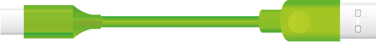 Sinox USB C til USB A kabel. 2m. Grøn