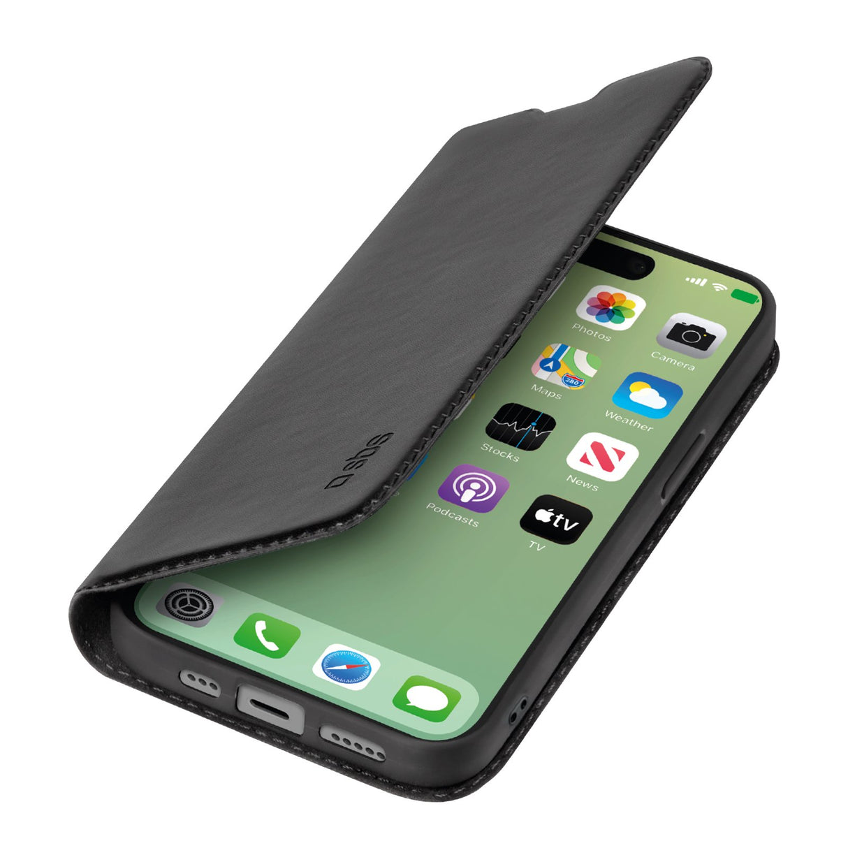 SBS Book Wallet Lite cover til iPhone 15 Pro Max®. Sort